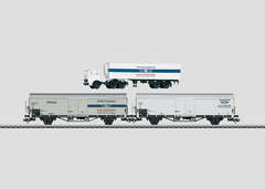 Marklin47322 Комплект вагонов-рефрижераторов "Транстермос" (DB)+ грузовик Transthermos Ep.IV H0