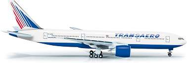 Herpa523561 Самолет Transaero Airlines Boeing 777-200(1/500)