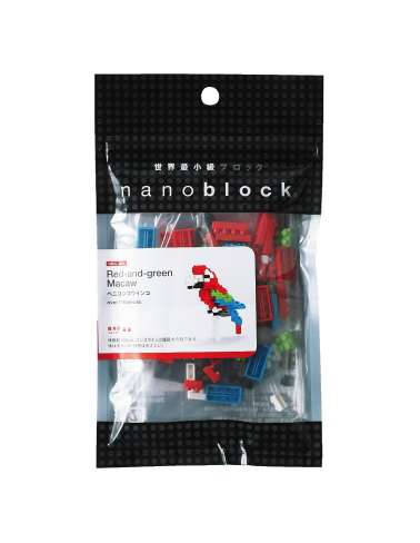 NBC_034 Nanoblock Зеленокрылый Ара