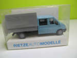 RIETZE11122 Ford Transit 2000 Pritsche Doka neutral, 1:87