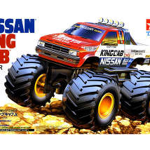 Tamiya17007 Машинка-конструктор. Автомобиль Nissan King Cab Jr. с электромоторчиком 1/32