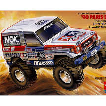 Tamiya19013 Машинка-конструктор. Toyota Land Cruiser-90 Paris-Dakar с электромоторчиком 1/32