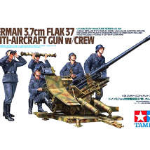 Tamiya35302 Немецкое зенитное орудие 3.7cm FLAK37 с 5 фигурами 1/35