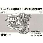 MSD35024 Двигатель и трансмиссия для танка Т-34/85 1/35